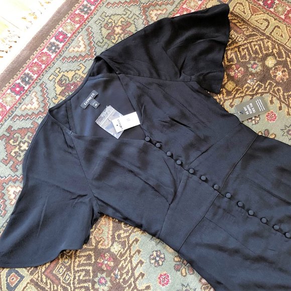 Amazing Button-Front Midi Dress *NEW WITH TAGS* Size XXS - Picture 10 of 16